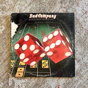 Vintage Album Straight Shooter by the English hard rock band Bad Company